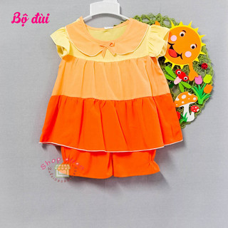[20-21kg] Đồ bộ tole/lanh đùi bé gái 20-21kg (shop anan)