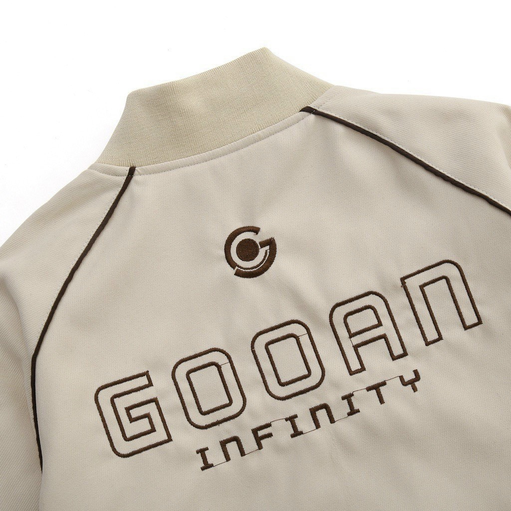 Áo Khoác Bomber Gooan Infinity Cbmhouse Form Rộng, Áo Khoác Da Nam Nữ Unisex Chất Liệu Da Cao Cấp