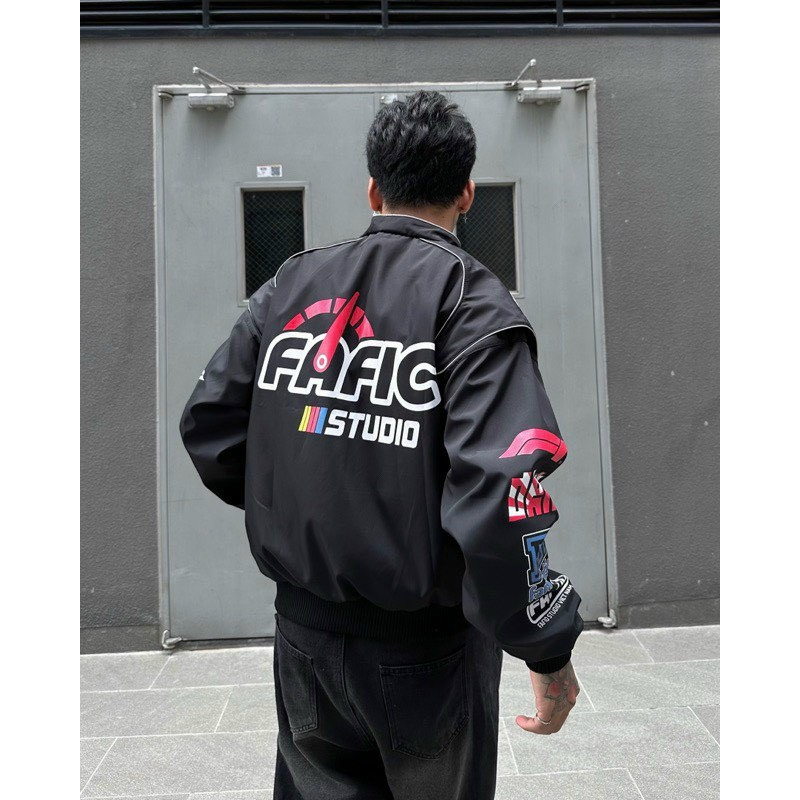 Áo Khoác Dù FAFIC SPEEDOMETER CBMHOUSE, Áo Khoác Biker Racing Fafic Studio Nam Nữ Unisex