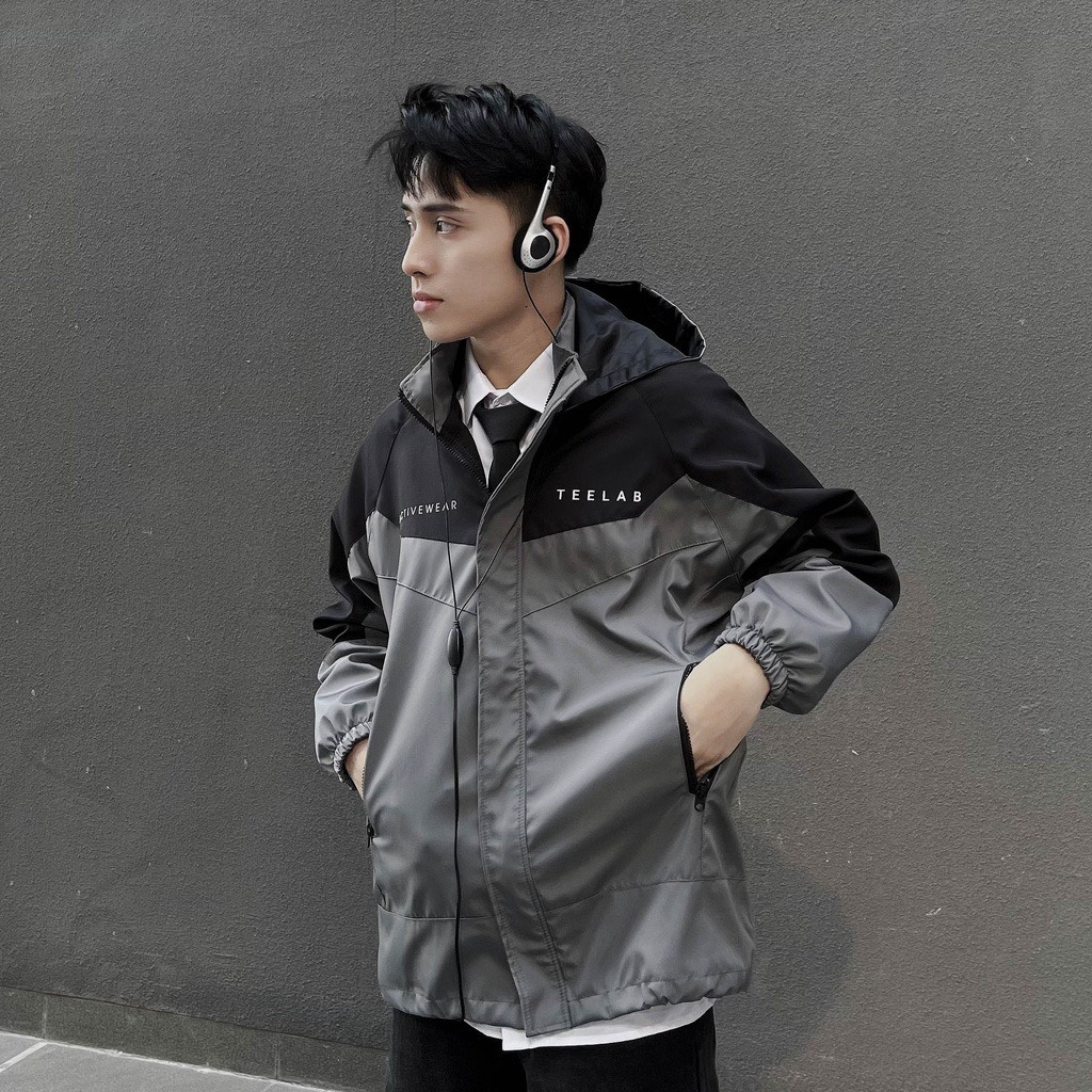 Áo Khoác Gió Teelab Cbmhouse Local Brand Unisex, Áo Jacket Dù Nam Nữ Form Rộng Phong Cách Basic
