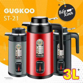 Ấm siêu tốc cuckoo 3 lít, ấm đun nước kèm bình giữ nhiệt siêu tốc công suất 1500w cao cấp dung tích 3l, phích đun nước