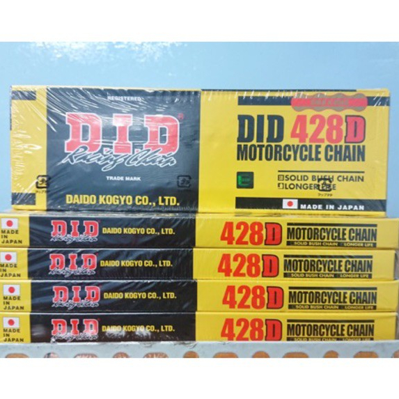 Sên vàng DID chính hãng 9ly 124 mắc,  10ly 130 mắc, 10ly 122 mắc