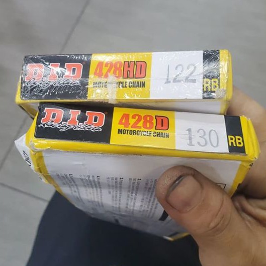 Sên vàng DID chính hãng 9ly 124 mắc,  10ly 130 mắc, 10ly 122 mắc