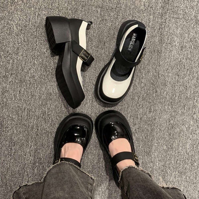 Giày búp bê phong cách Hàn quốc chữ miu hàng cao cấp fullbox