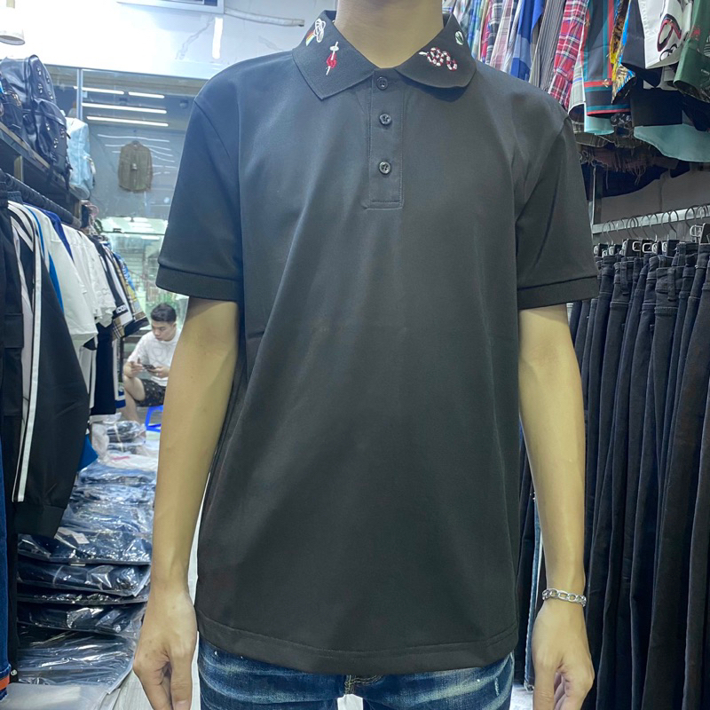 Áo Polo nam Gc thêu logo cổ bản đẹp mới hot trend 2023
