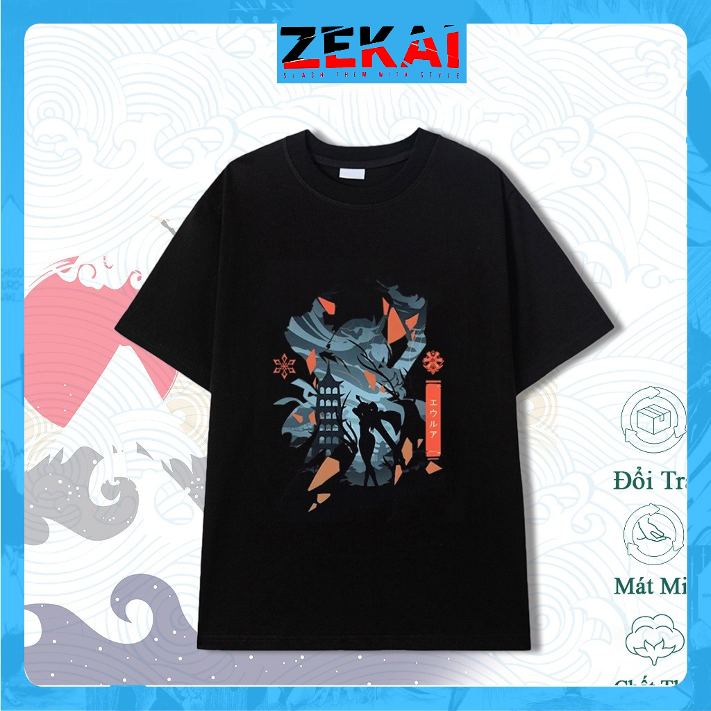 Áo Thun Game Genshin Impact - Áo in hình Nhân vật _ Kazuha - Paimon