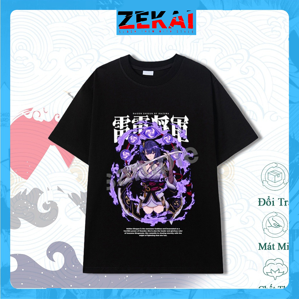 Áo Thun Game Genshin Impact - Áo in hình Nhân vật _ Kazuha - Paimon