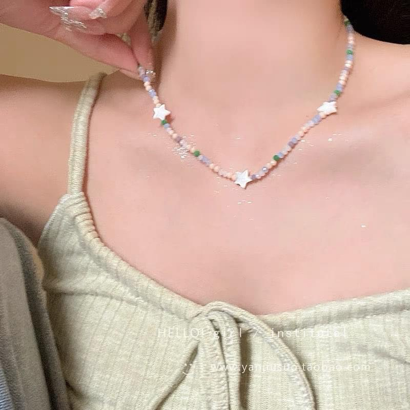 Vòng cổ cườm sao màu