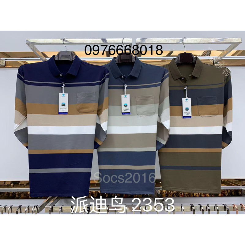 Áo thun polo thu đông nam trung niên Quảng Châu cao cấp 2023