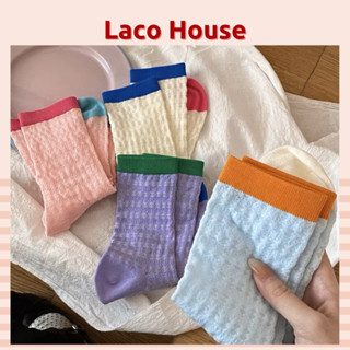Tất nữ cổ cao màu macaron đối lập phong cách Hàn Quốc 💖 Vớ lưới cổ cao TAT20