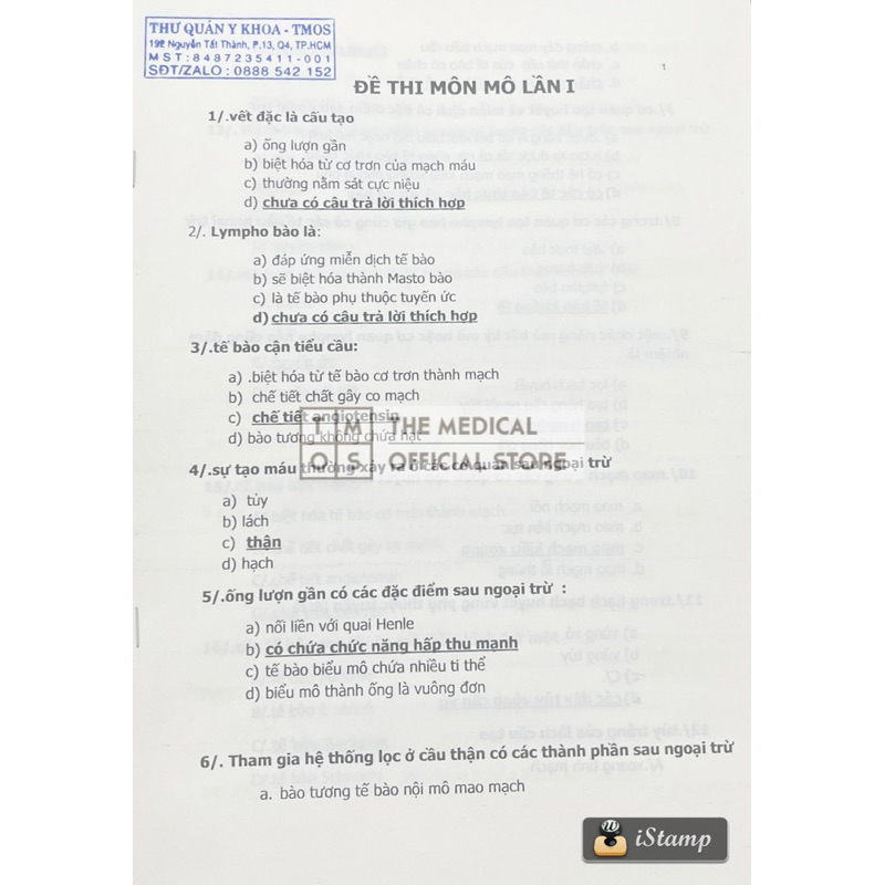 Sách - Mô Học Và Phôi Thai Học Tmos