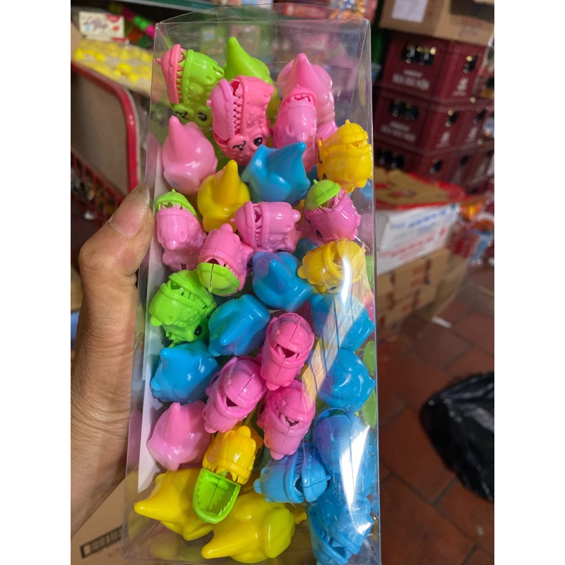 Sỉ hộp 30 lọ kẹo xê kèm đồ chơi có còi