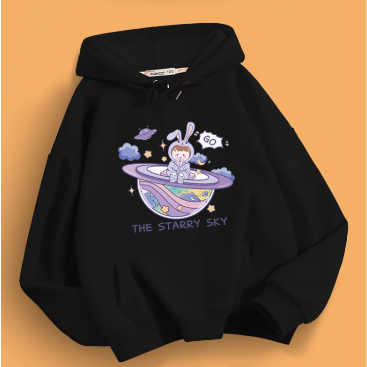 Áo hoodie cho bé gái size đại thời trang trẻ em thu đông BEESHOP D23043