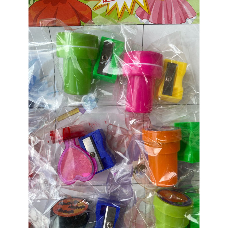 Sỉ vỉ 20 bộ dấu ấn kèm tẩy siêu xinh