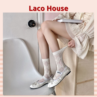 Tất lưới cổ cao hoạ tiết tinh tế cao cấp ✨ Vớ nữ cao cổ kết hợp cùng giày Mary Jane TAT21