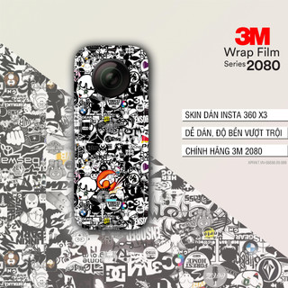 Miếng dán skin 3m cao cấp cho insta 360 x3, action cam insta 360 x3, x4