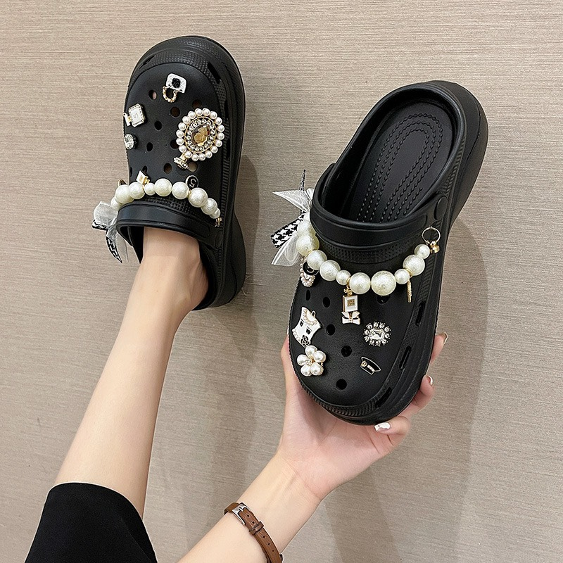 Bộ sticker gắn dép Jibbitz, Sticker, Charm Đính Đá Trang Trí Giày Dép Xinh Xắn sang trọng - cinghutag