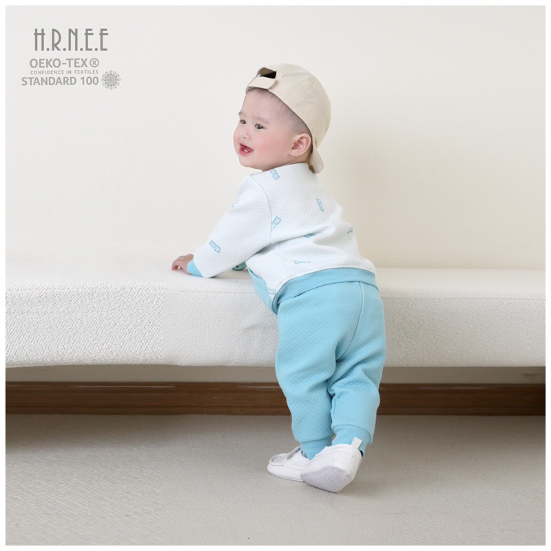 Bộ Hrnee trần bông dài tay cho bé trai bé gái