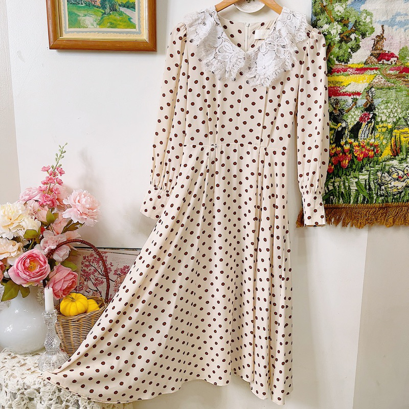 Đầm babydoll dáng dài thắt eo