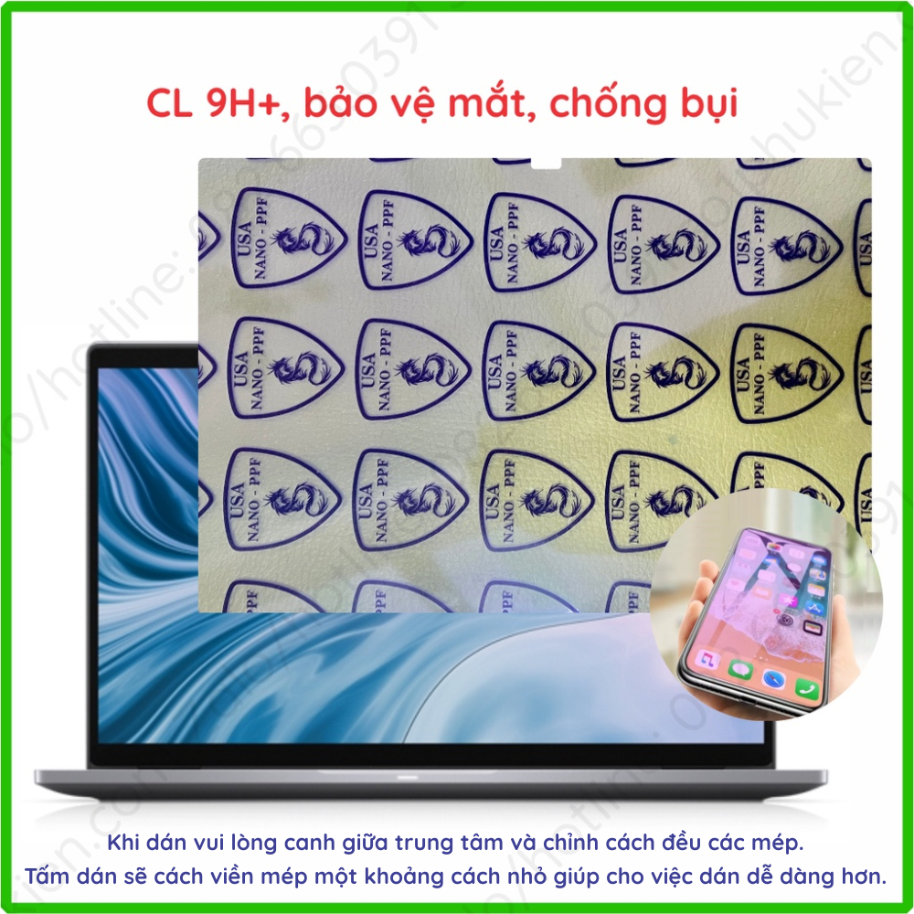 Dán cường lực Laptop Dell Inspiron 7420 / 7425/ 7430 2in1/ 7435 2in1 nano trong suốt