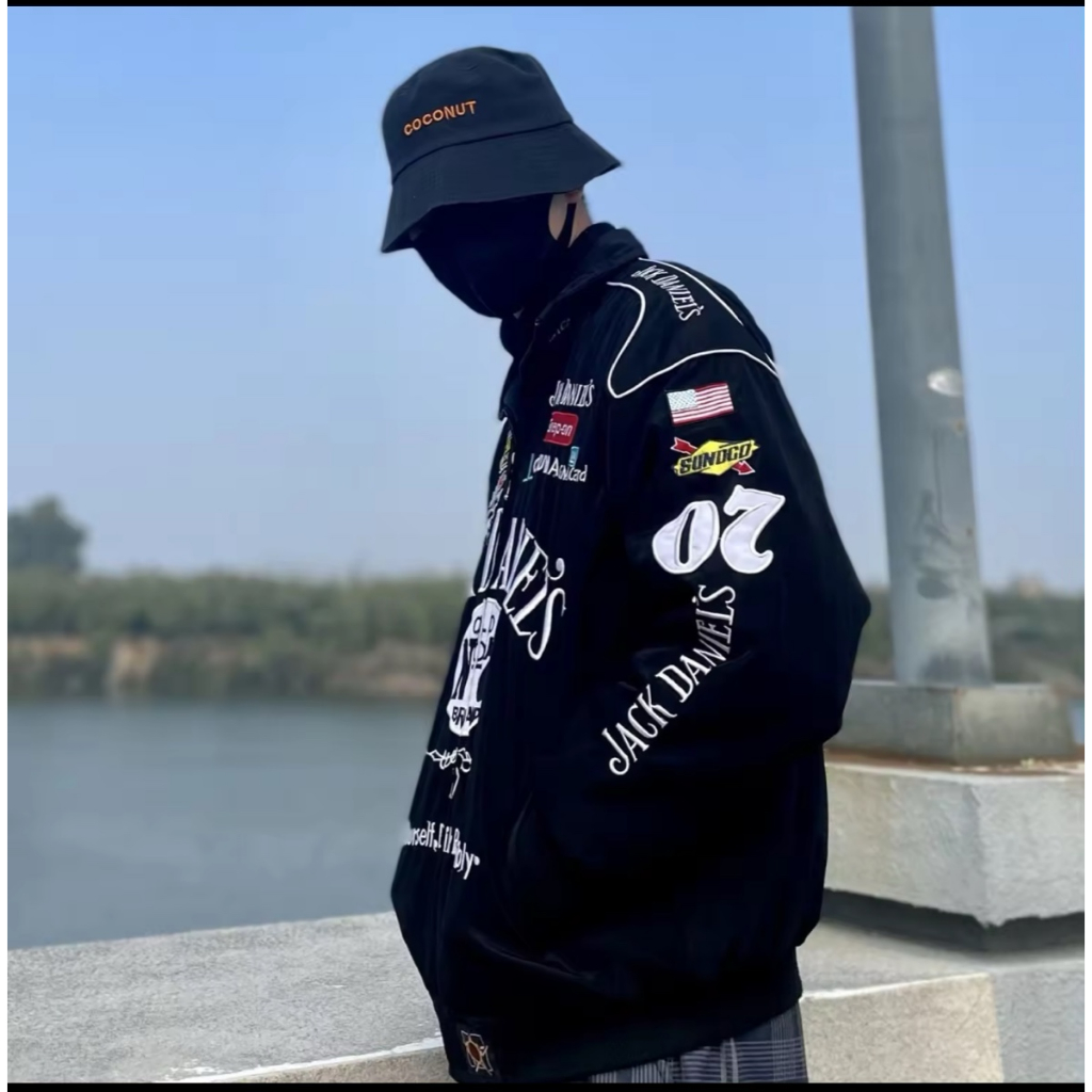 Áo Khoác JackDaniels Racing Jacket Tặng Sticker Cực Chất - Thời Trang Hot Trend