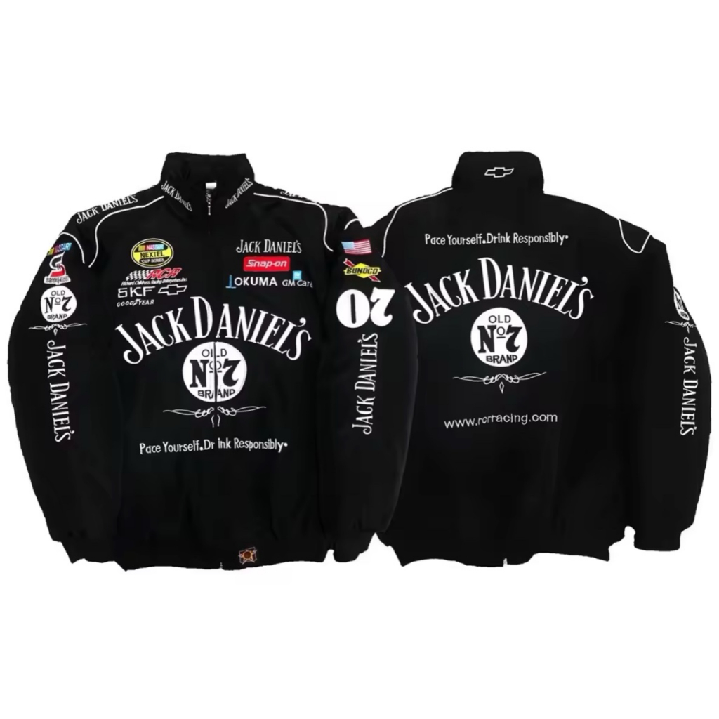 Áo Khoác JackDaniels Racing Jacket Tặng Sticker Cực Chất - Thời Trang Hot Trend