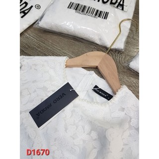 Đầm xòe ren trắng D1670