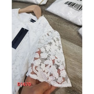 Đầm xòe ren trắng D1670