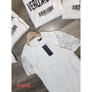 Đầm xòe ren trắng D1670