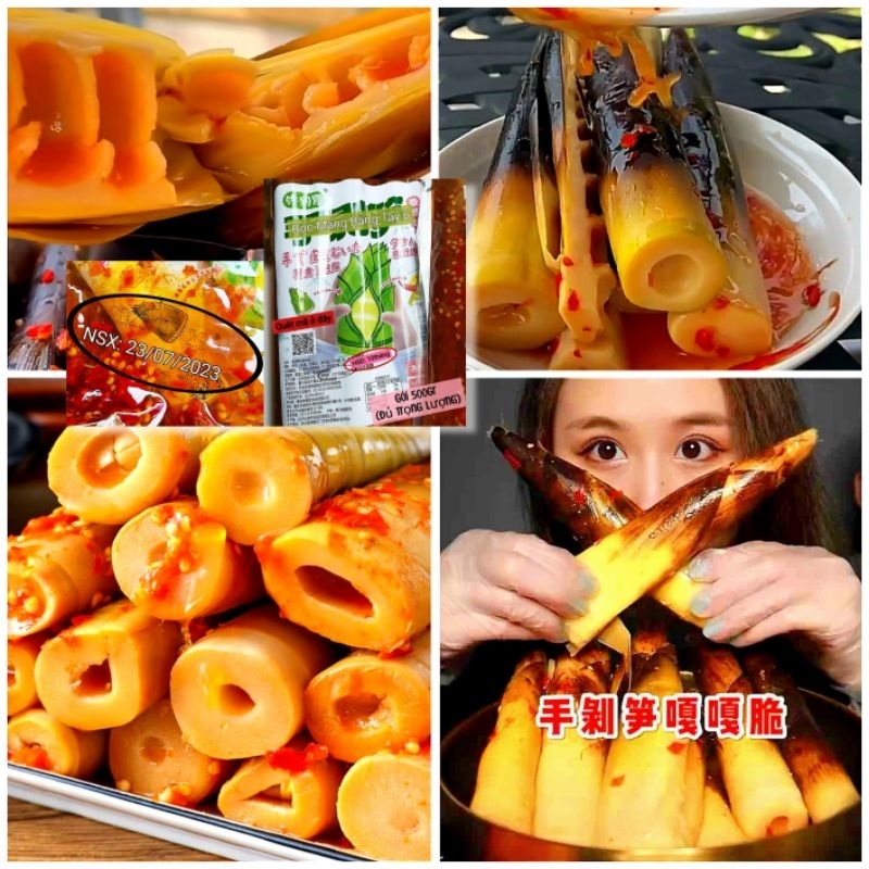 MĂNG Cay TỨ XUYÊN nguyên vỏ ngâm ớt gói 500g Hót Tiktok