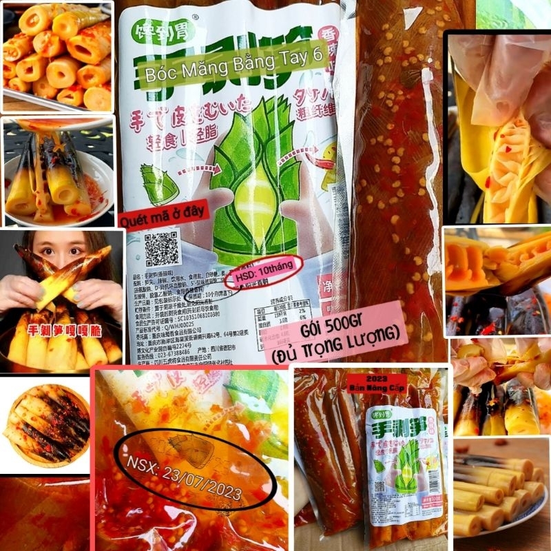 MĂNG Cay TỨ XUYÊN nguyên vỏ ngâm ớt gói 500g Hót Tiktok