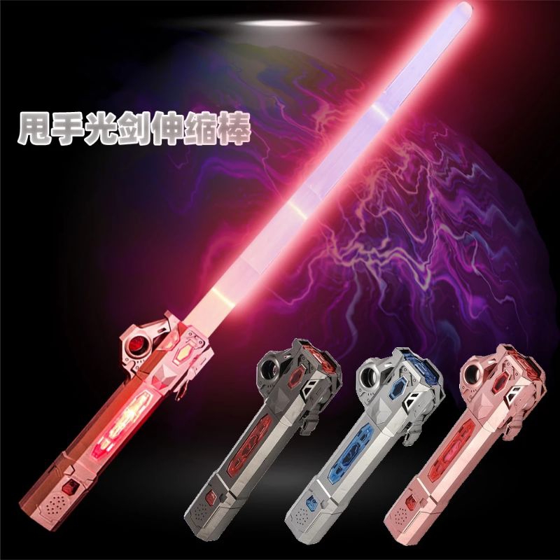 Kiếm Lazer Ánh Sáng Phiên Bản Mới Lightsaber Ghép Đôi Sạc Pin TypeC Mix Màu Cháy Phố
