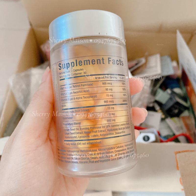 Viên uống chống nắng Murad  hộp 60 viên