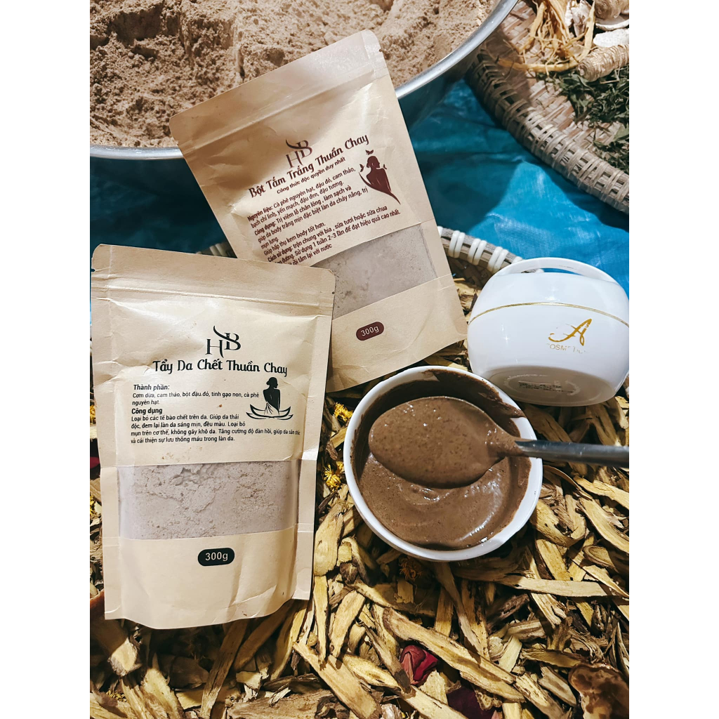 Tẩy Da Chết Thuần Chay HB - Tẩy da chết Hiền Bùi - Mỹ phẩm handmade