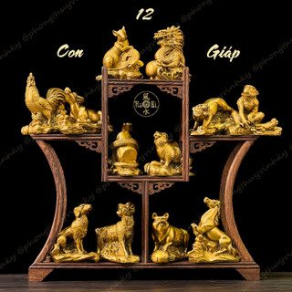 12 con giáp đồng vàng - tượng đồng phong thủy