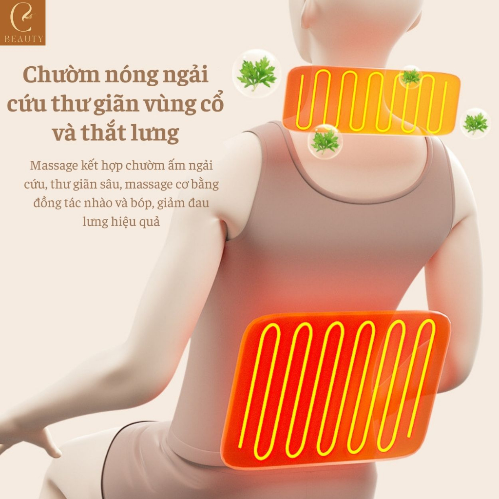 Nệm massage toàn thân thế hệ mới, Máy mat xa hiệu quả hơn máy massage cầm tay, Đệm massage toàn thân phục hồi giảm đau