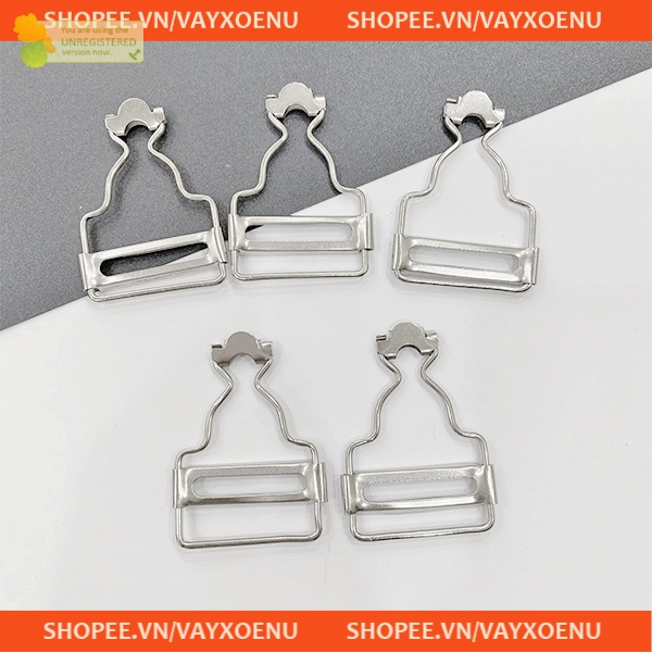 Set 5 Chiếc Móc Cho Quần Yếm, size 3cm, 4cm, màu bạc, đồng