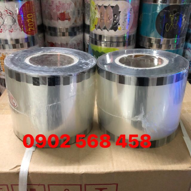 Cuộn màng dán ly, màng ép ly nhựa cuộn màng ép, keo ép nắp ly trong ép 2400 ly
