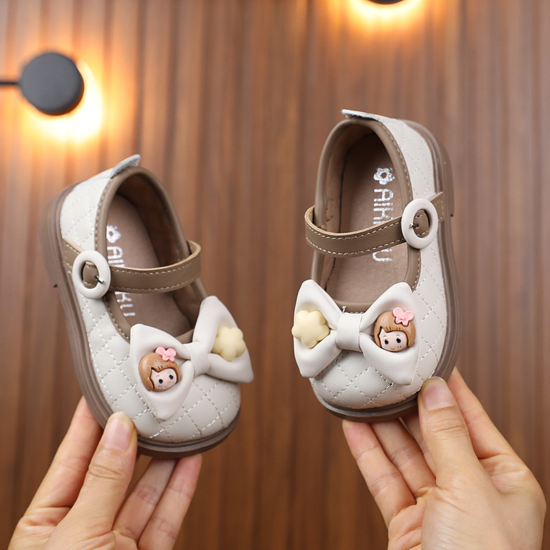 Giày Búp Bê Nơ Hình Em Bé Siêu Dễ Thương Cho Các Bé Đi Học Đi Chơi