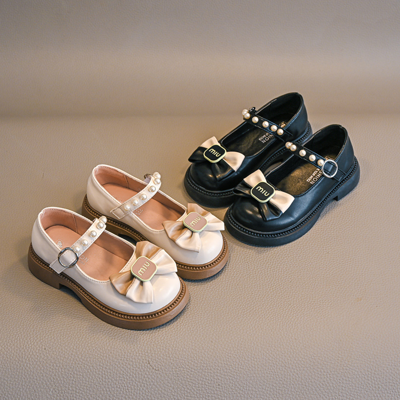 Giày Búp Bê Nơ Miu Mới Phong Cách Vintage Siêu Dễ Thương Cho Bé