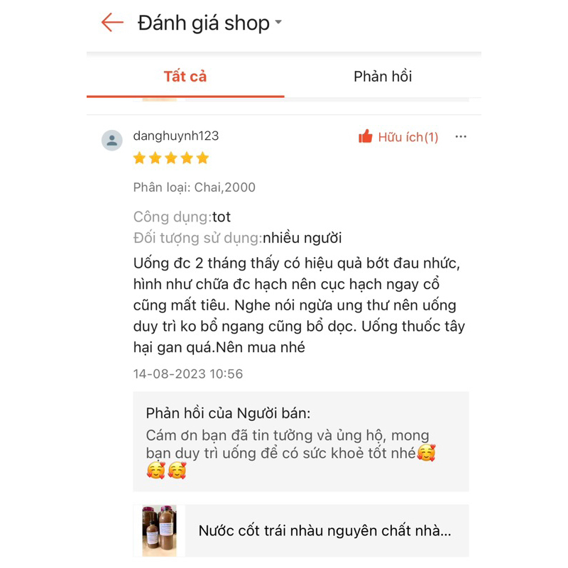 Nước cốt trái nhàu ngâm đường phèn nguyên chất nhà làm chai 500ml- 1000ml