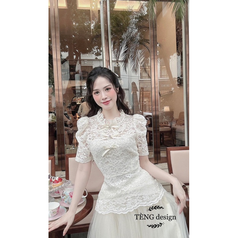Đầm Thiết Kế Vải Ren Cao Cấp - Váy Ren Thiết Kế Thanh Lịch Sang Trọng