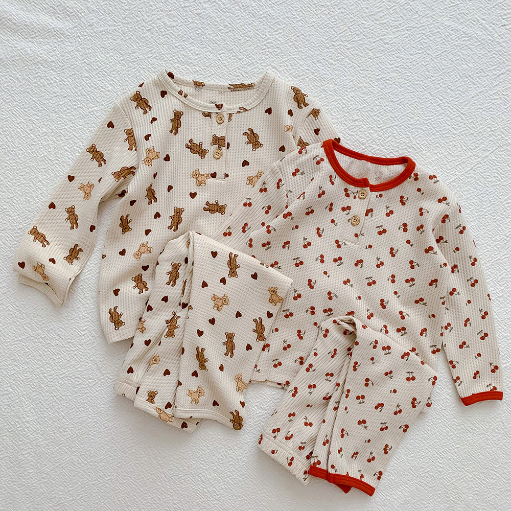 Set đồ bé trai, bé gái dài tay phong cách Hàn Quốc, Quần áo trẻ em thu đông dễ thương cho bé