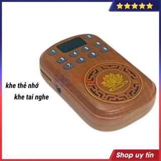 Máy niệm Phật mini mẫu mới cao cấp đeo cổ 46 bài, có khe cắm thẻ nhớ, có Chú Đại Bi, Chú vãng sanh