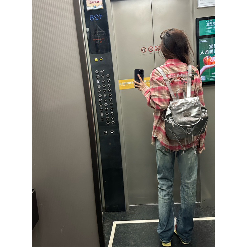 Áo sơ mi flannel hoạ tiết thêu classic,phong cách ulzzang,retro,unisex
