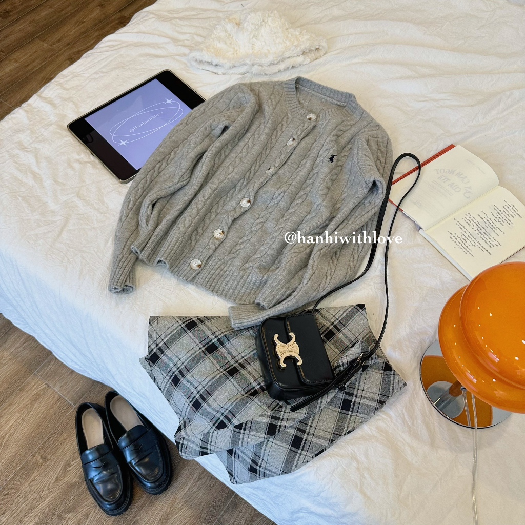 @hanhiwithlove - Áo cardigan len thừng dầy dặn thêu ngựa freesize hàng QCCC 2023