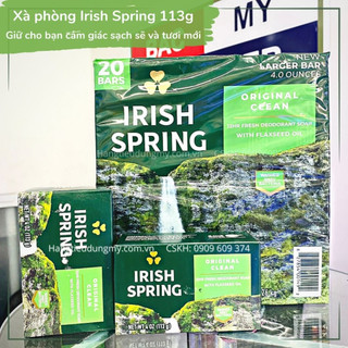 Combo 4 thanh xà phòng Irish Spring Original Deodorant Soap 113g