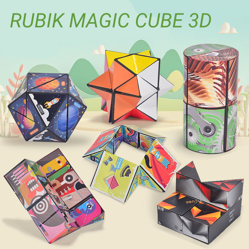 🌻Rubik Magic Cube 3D trò chơi giải stress, phát triển trí tuệ
