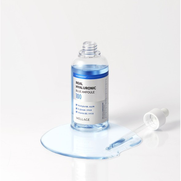 Tinh Chất Cấp Ẩm Phục Hồi Da Wellage Real Hyaluronic Blue Ampoule 75ml