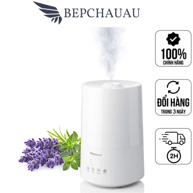 Máy tạo ẩm và khuếch tán tinh dầu Medisana AH661 - Dung lượng 3.5L, Kích thước 185x185x281mm